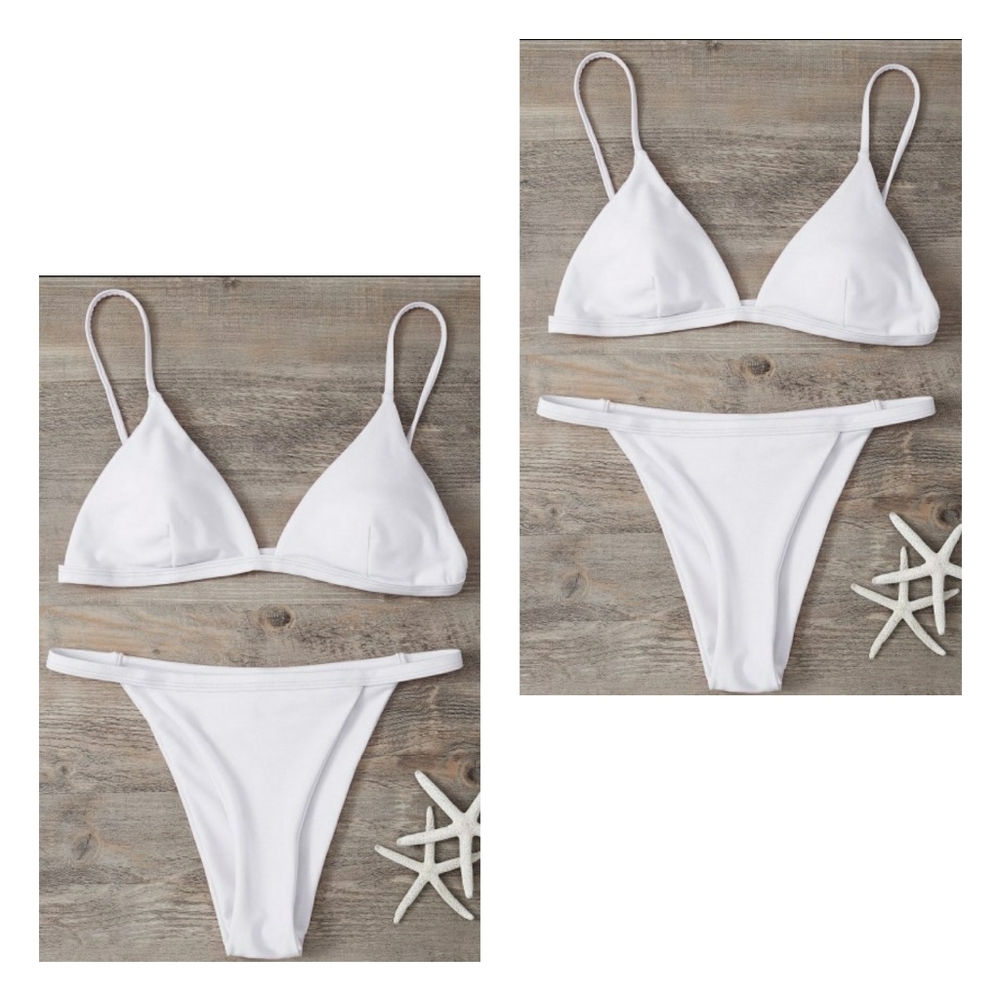 🛍ALL WHITE  BIKINI